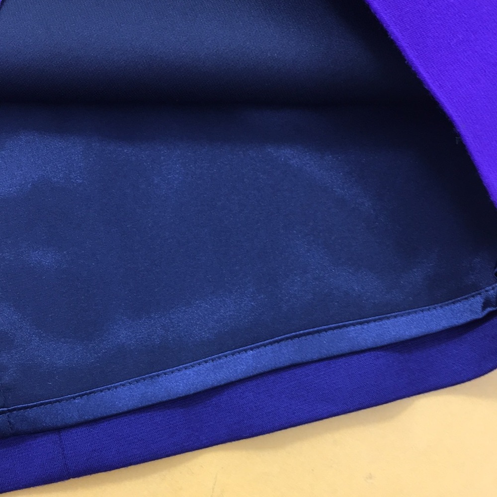 Tahari Sheath Purple Blue Career Illusion Dress - Picture 10 of 12